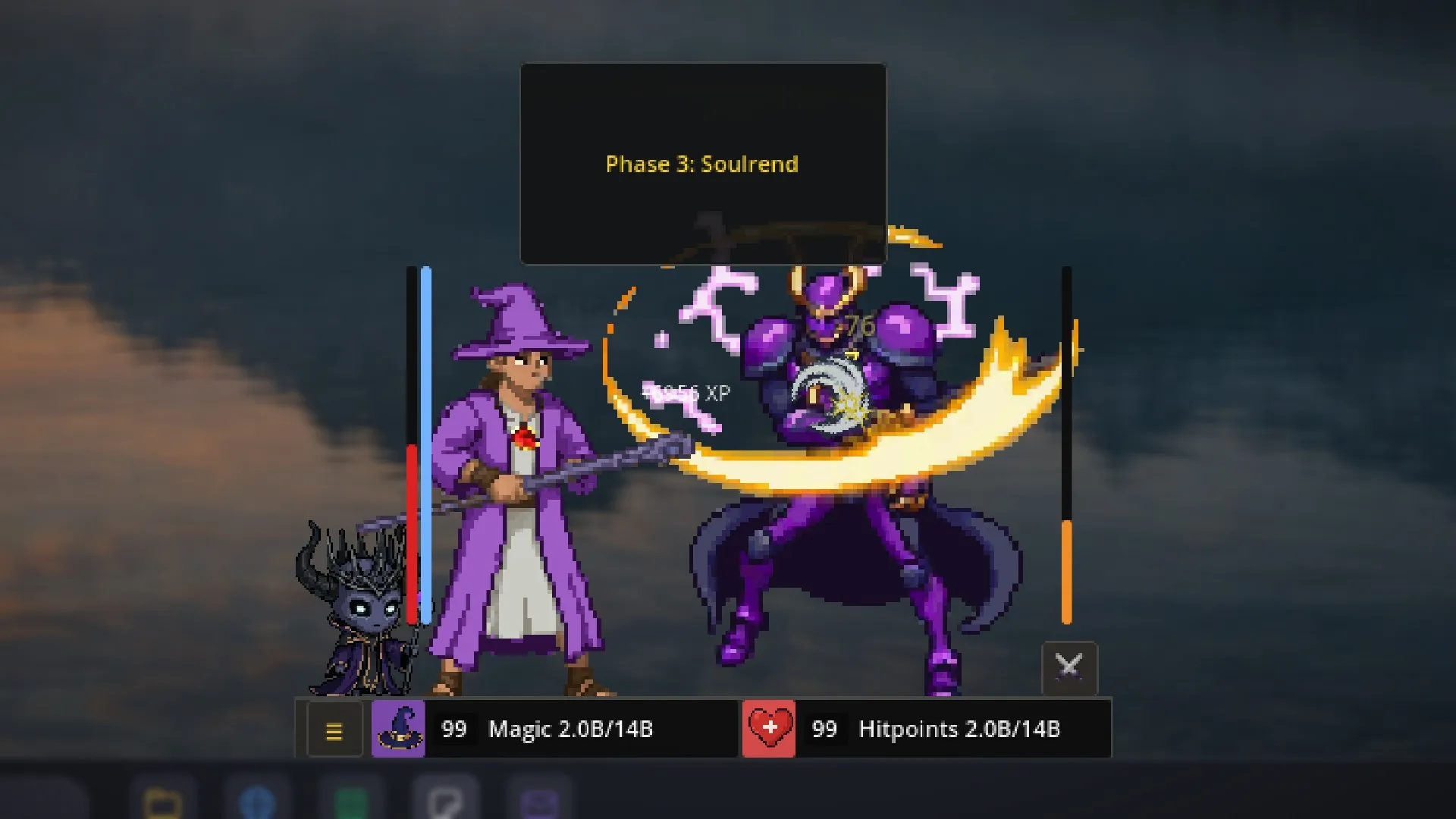Magic against the Abyssal Lord in its third phase, Soulrend