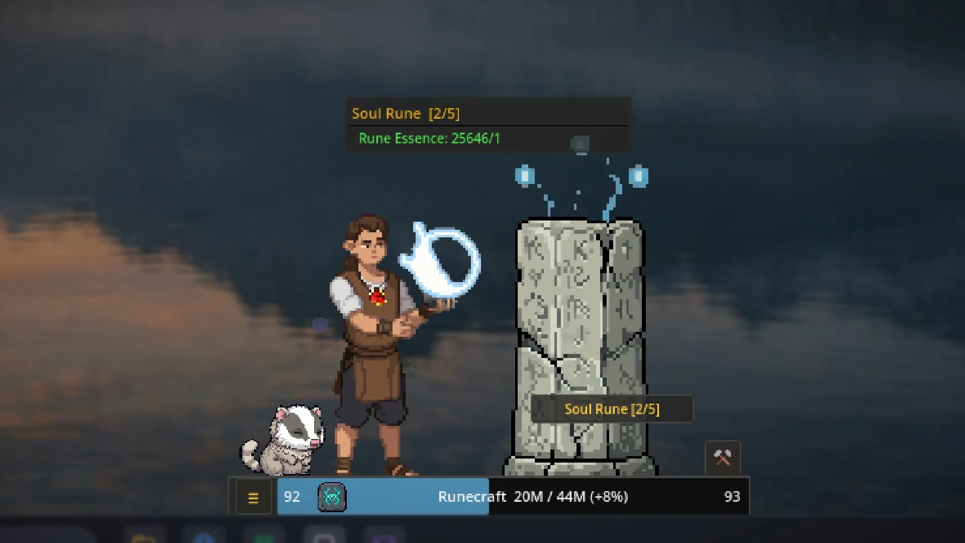 Runecraft: soul runes at the altar