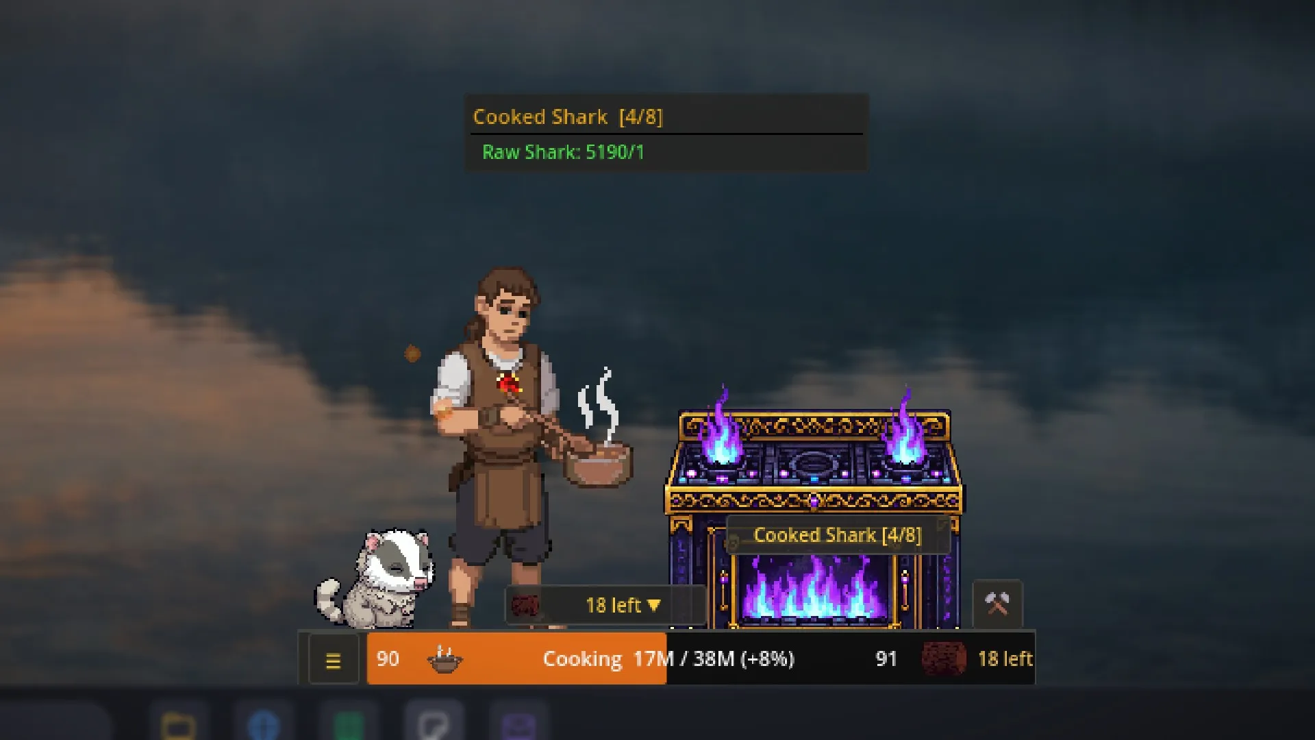 Cooking sharks on the range