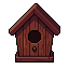 Yew bird house